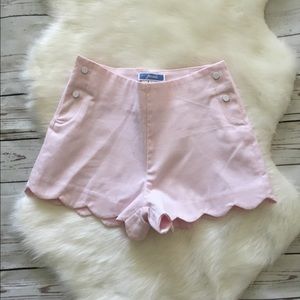 Jacadi Paris Scalloped Mini Shorts